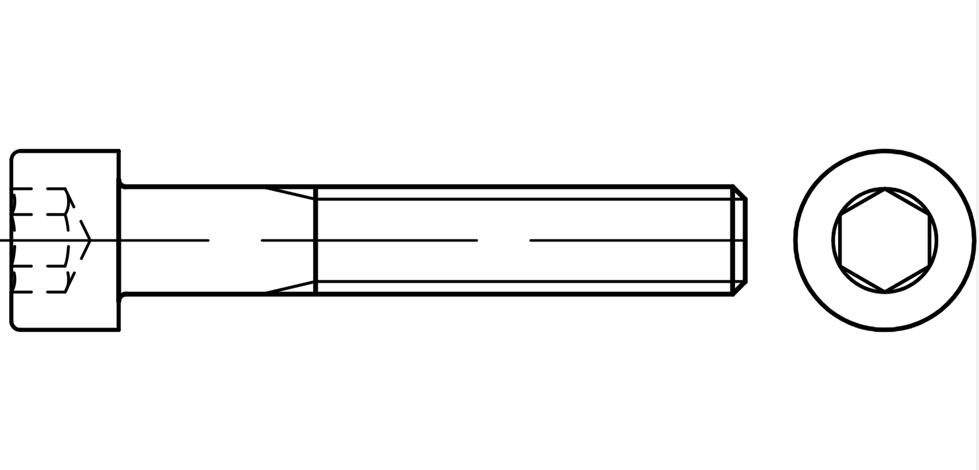 DIN 912 8.8 M 36 x 90 galv. verzinkt VE = Zylinderschrauben mit Innensechskant