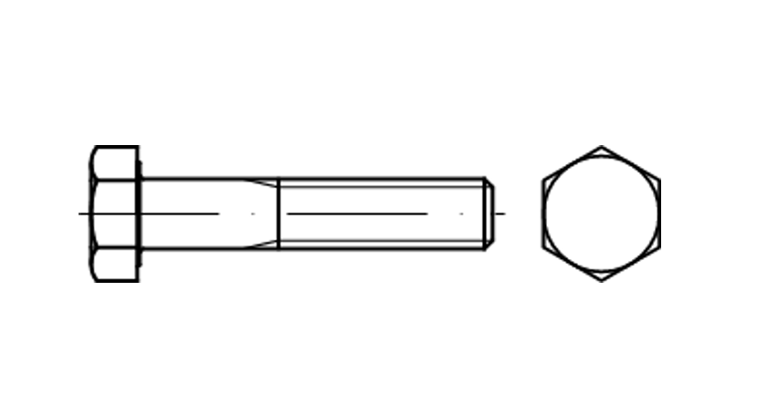 DIN 931 Sechskantschrauben mit Schaft